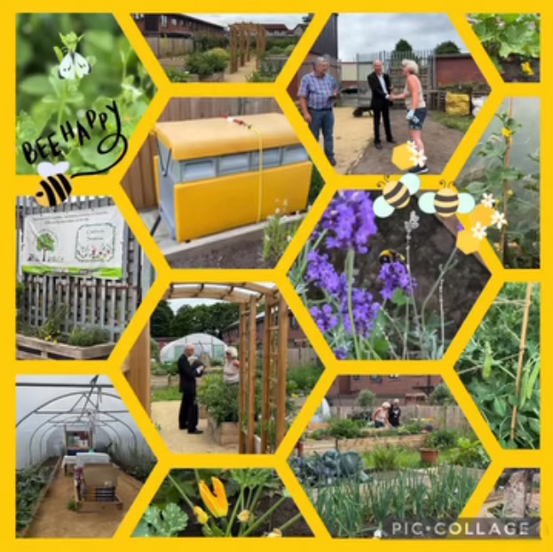photographs from around the community garden
