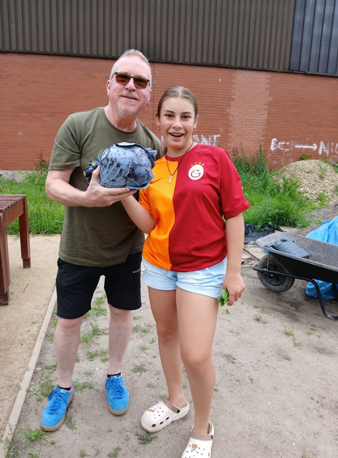 click to see larger image red cabbage in the newbold community growing together community garden
